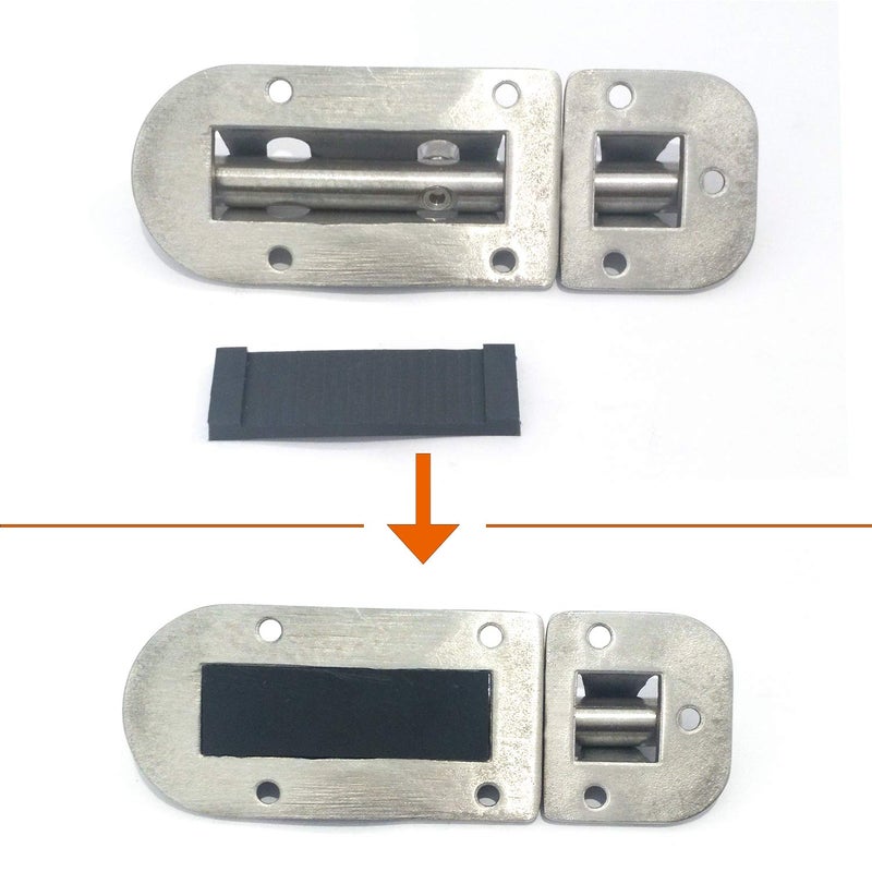 keehui Marine 316 Stainless Steel Heavy Duty 4-3/8 Inch Locker Latch Slide Barrel Bolt for Marine Boat Window/Door/Hatch/Cabinet - Image 5